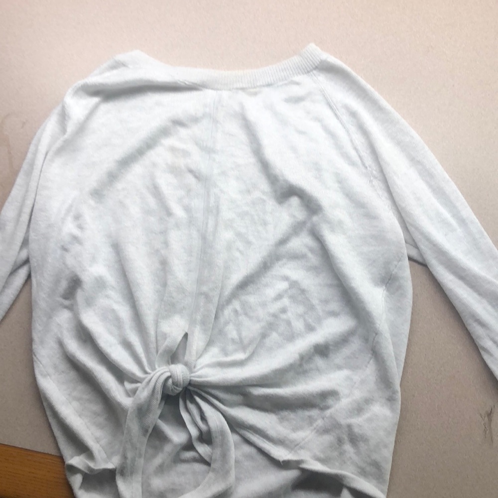 Tie front sweater